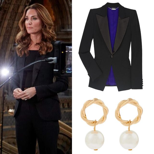 凯特王妃得体大方的穿着,凯特王妃换上西装时尚高级显腿长