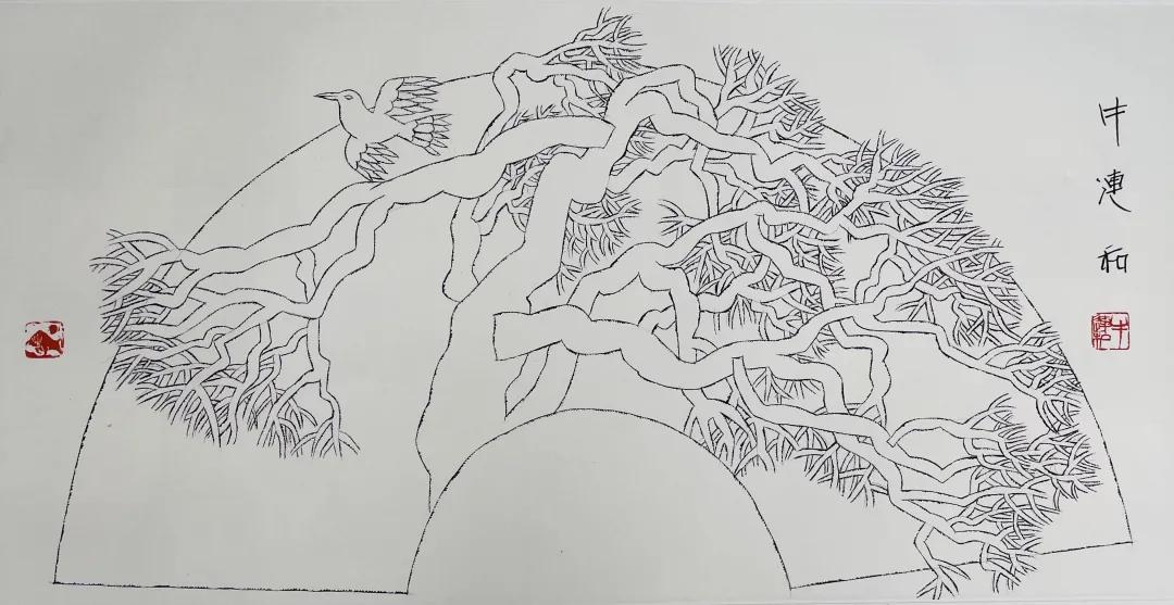 江南山水画白描,江南山水画工笔白描