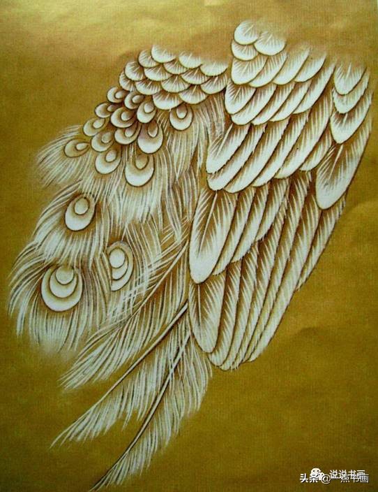 工笔国画孔雀画高清大图,工笔孔雀的画法步骤