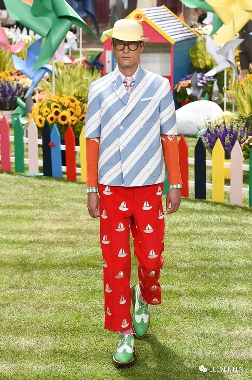 thombrowne2018男装,ThomBrowne2018春夏男装闭场造型