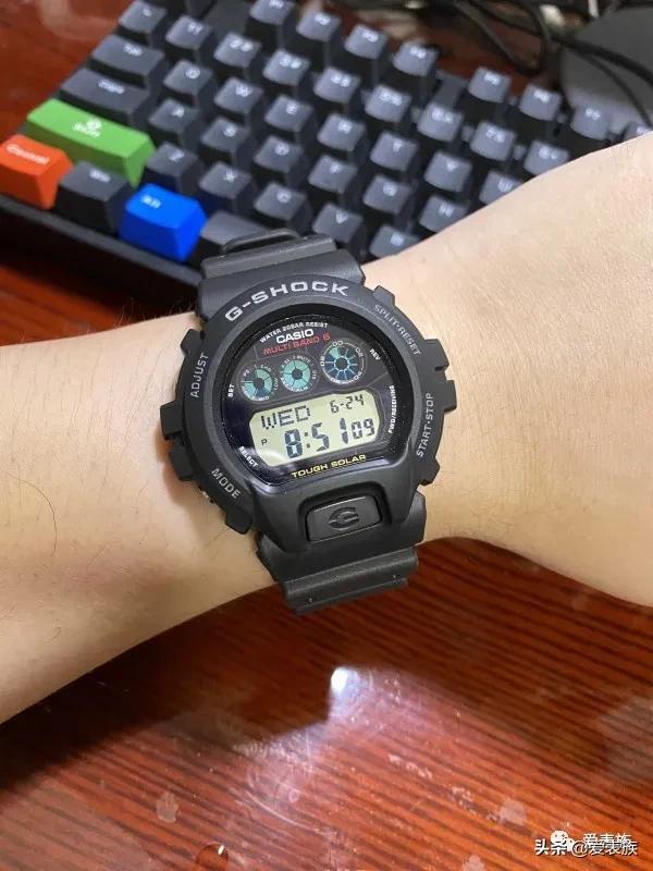 卡西欧dw6900光动能电波,卡西欧三眼dw6900电波光动能