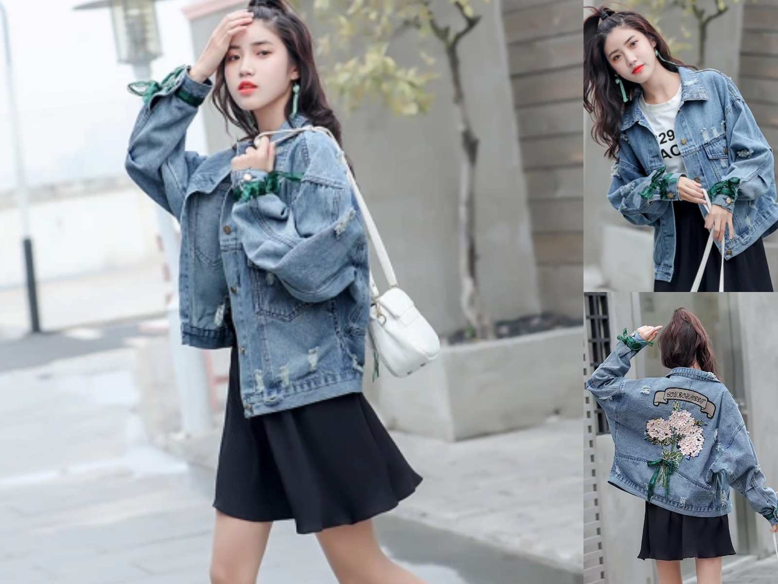 微胖女生牛仔外套春秋百搭款,牛仔外套小众百搭适合微胖女生
