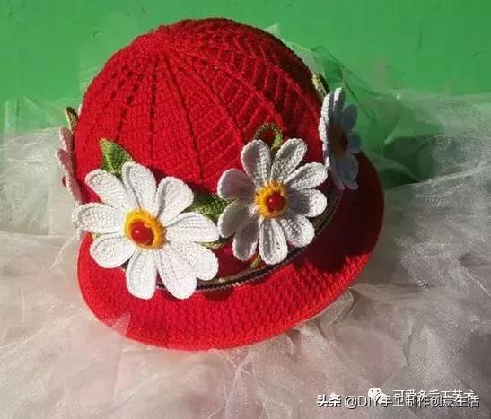 有气质的遮阳帽钩织教程,钩织遮阳帽全教程