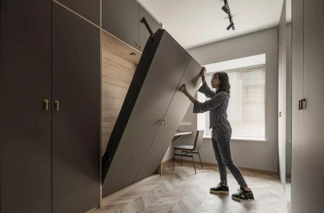 以后流行的卧室设计,大卧室不做衣柜布局设计