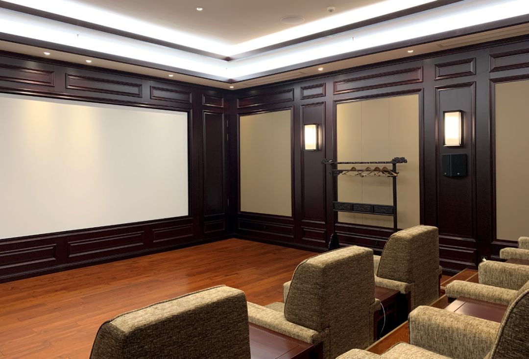 殿堂级家用音响欣赏,轻奢简约的杜比全景声别墅影院