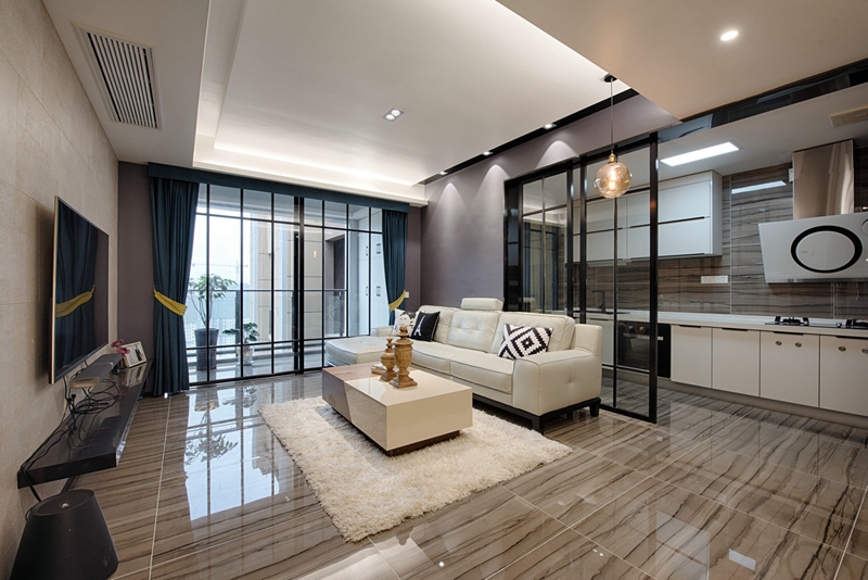 进门餐厅怎么设计效果图,进门客餐厅大开间设计