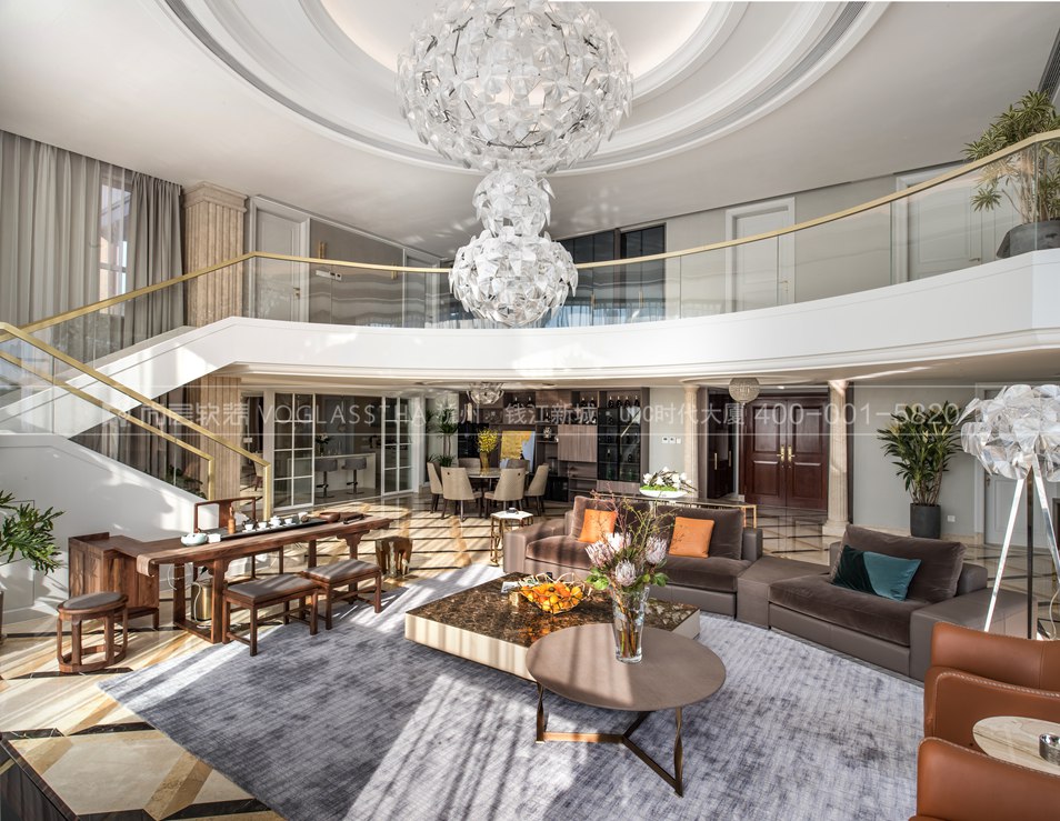 浙江欧式别墅软装设计,轻奢别墅装修风格杭州