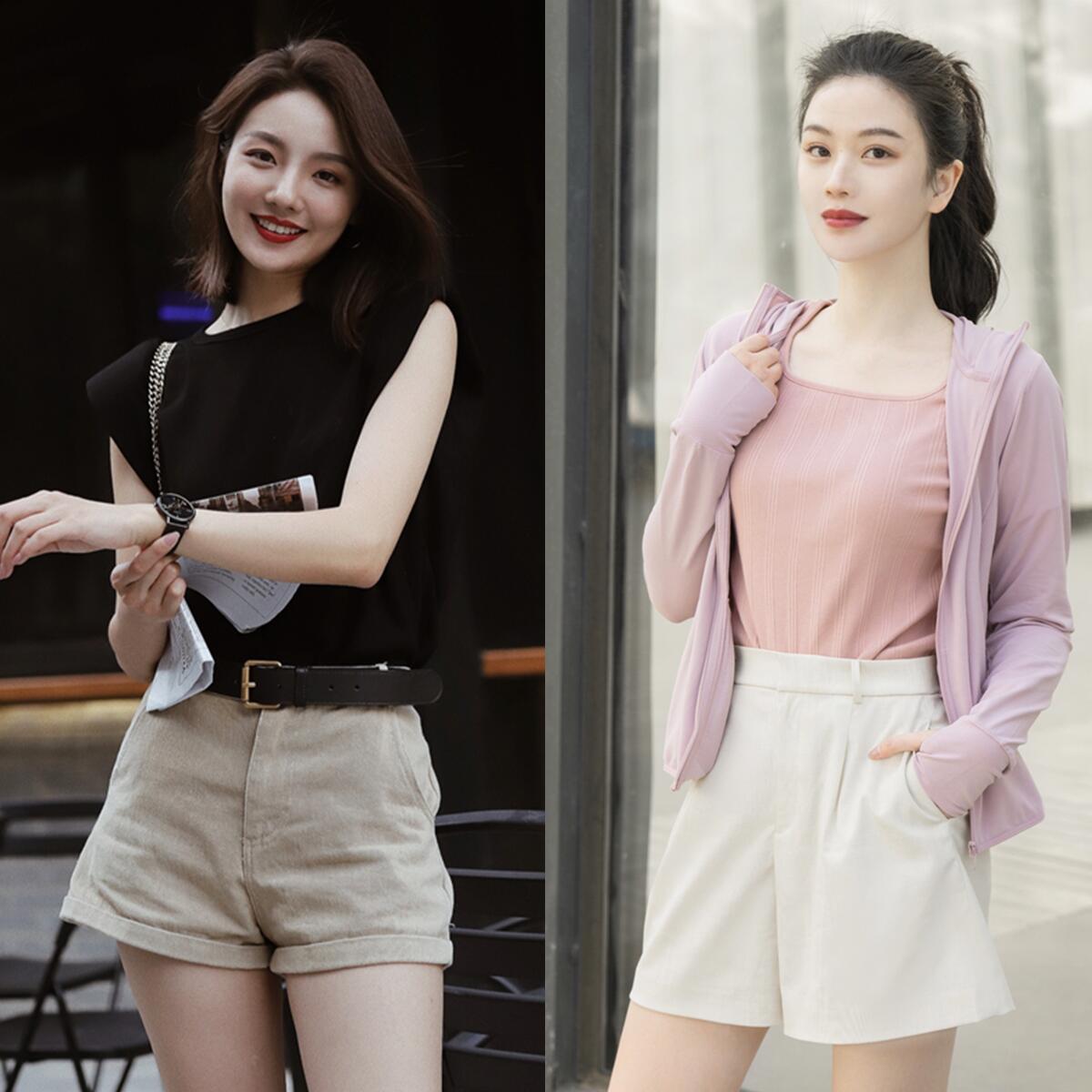 适合春天穿的垂感长腿裤,窄版修饰腿夏季裤子推荐