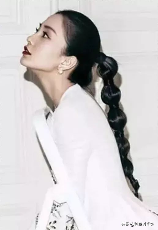 花瓣丸子头学生党蓬松,古风丸子头前额花瓣头饰