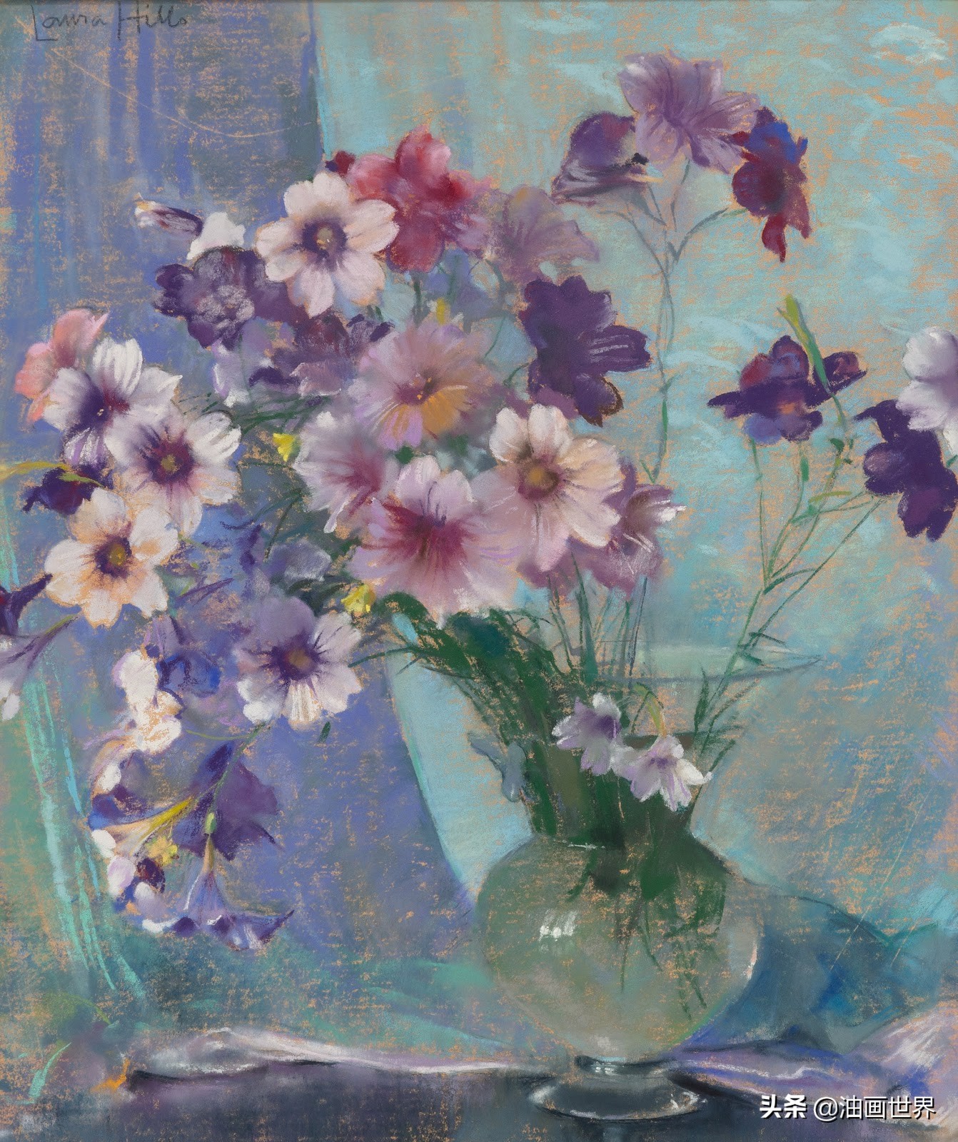 英国画家安妮静物花卉,美国女画家简莱特曼花卉作品