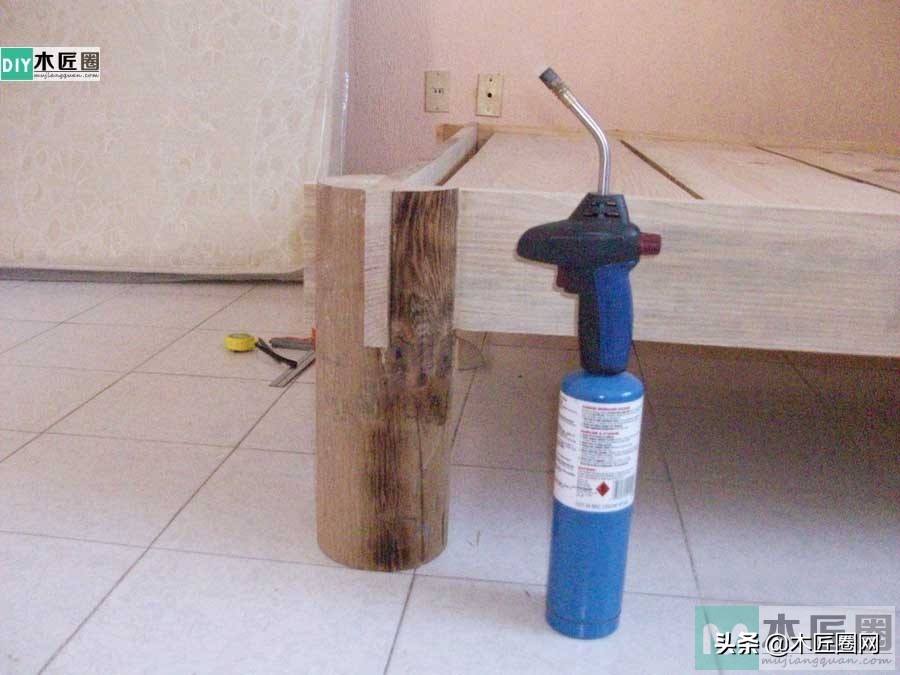 实木木床制作全过程,木工制作北欧实木床制作全过程