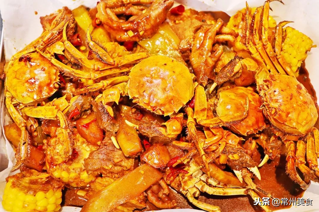 超好吃的网红铁锹海鲜2人餐,常州网红海鲜打卡地