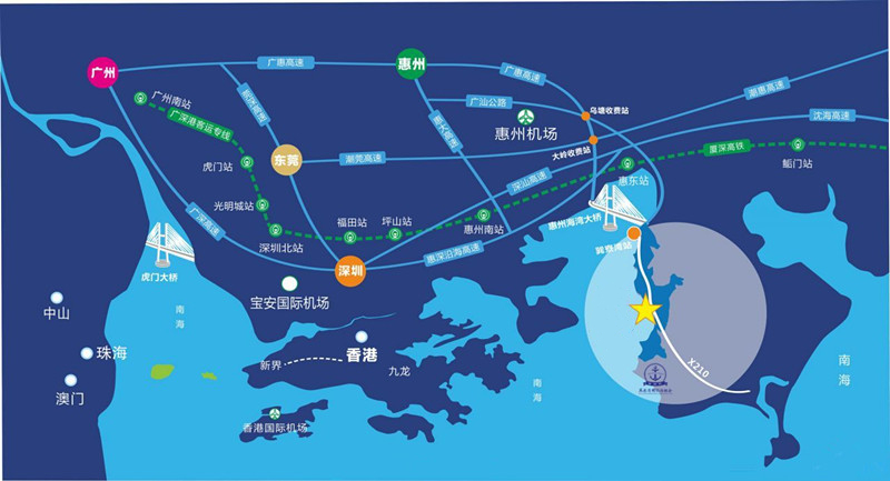 惠湾中心规划,惠城区东江湾千亿产业园规划图