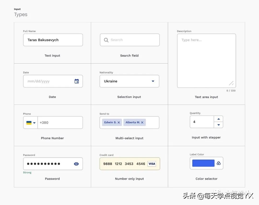 ui表单和字段,ui设计表单控件通常包含几类