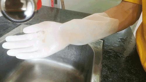 日本加厚家务手套,可重复使用的家务手套