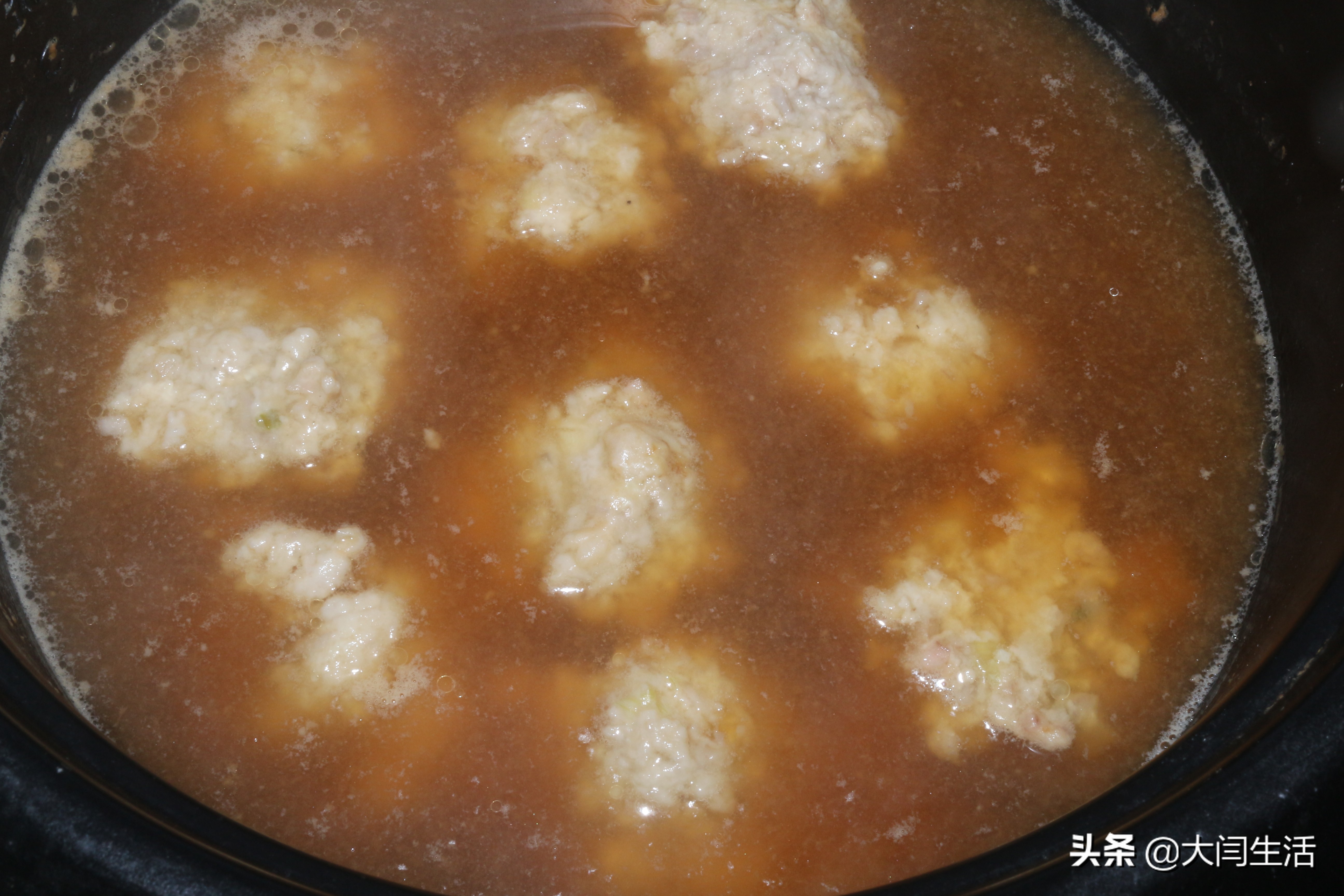 不油炸的狮子头视频,不油炸狮子头