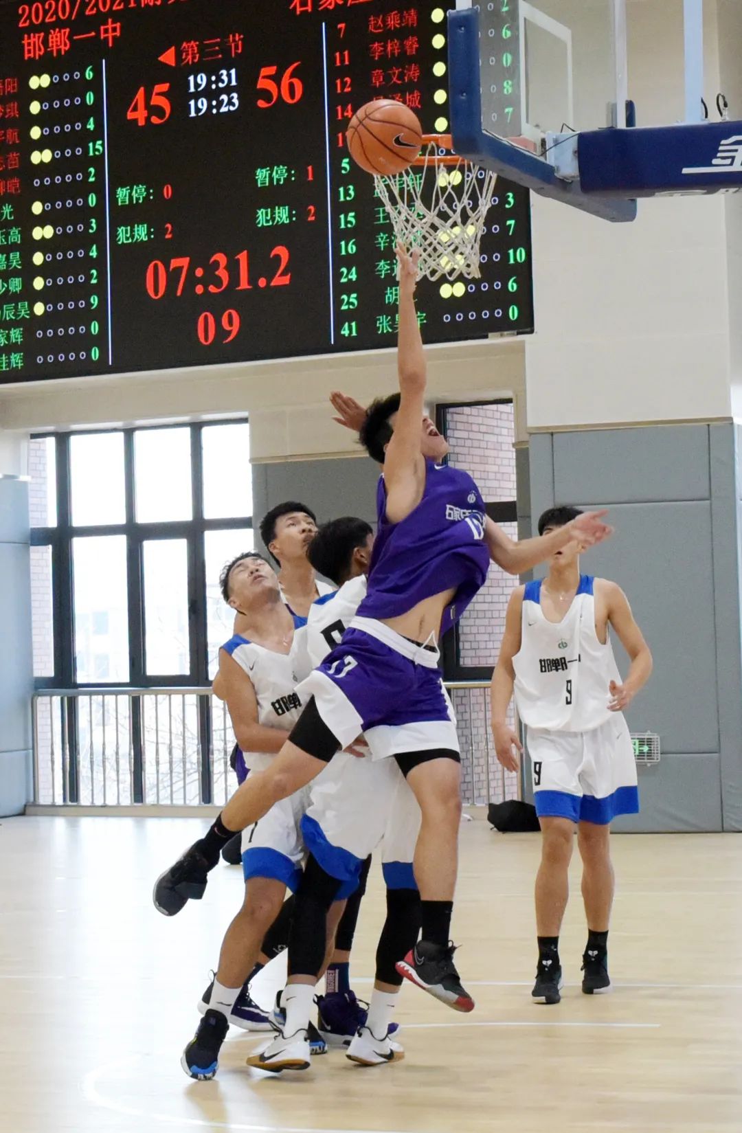 石家庄二中本部男篮夺冠,石家庄二中男篮夺冠回放