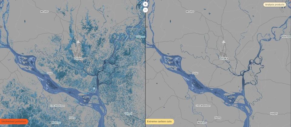 海平面上升66米对中国有什么影响,海平面上升上海还能坚挺多少年