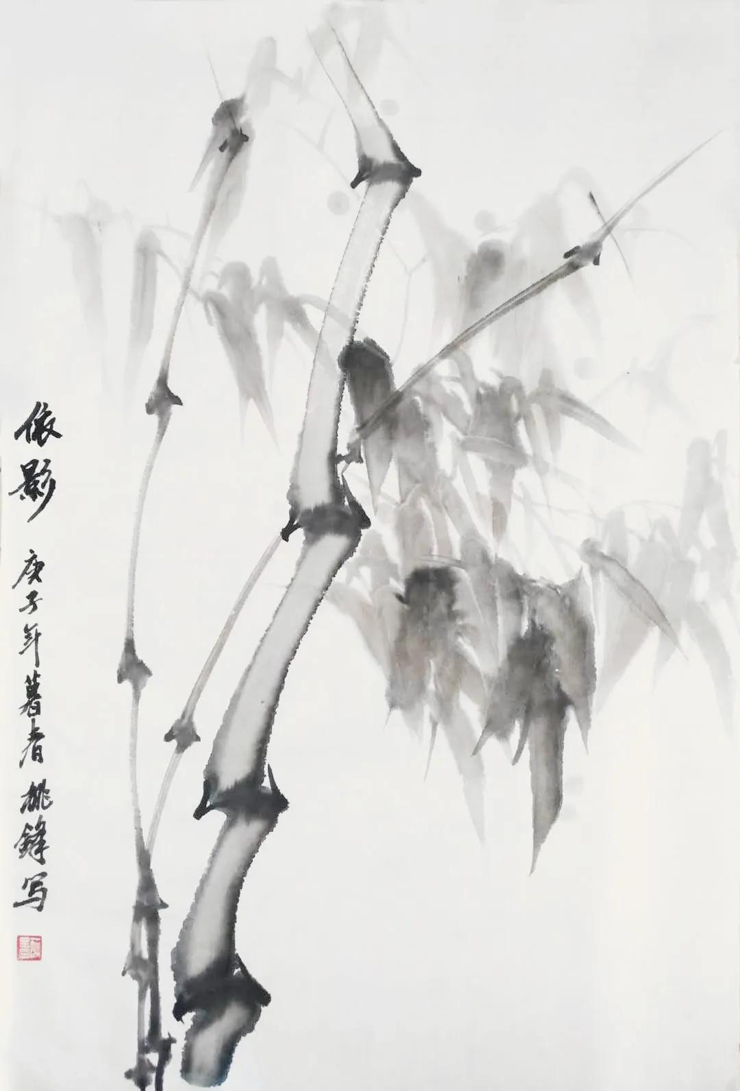 水墨淋漓中感悟竹的神韵与气节一一仁美学员作品展示