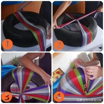 旧轮胎怎么改造成家里的装饰品,旧轮胎变废为宝炼油