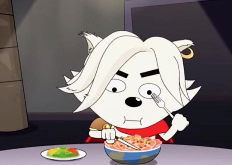 喜羊羊与灰太狼:小白狼号称“抓羊高手”,芯太狼看后表示不服