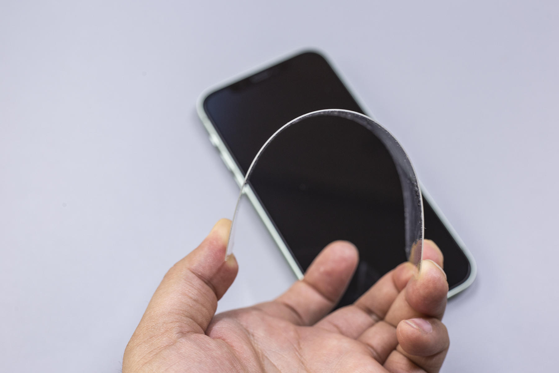 iphone14pro手机膜倍思超瓷晶,苹果12超瓷晶钢化膜贴膜教程