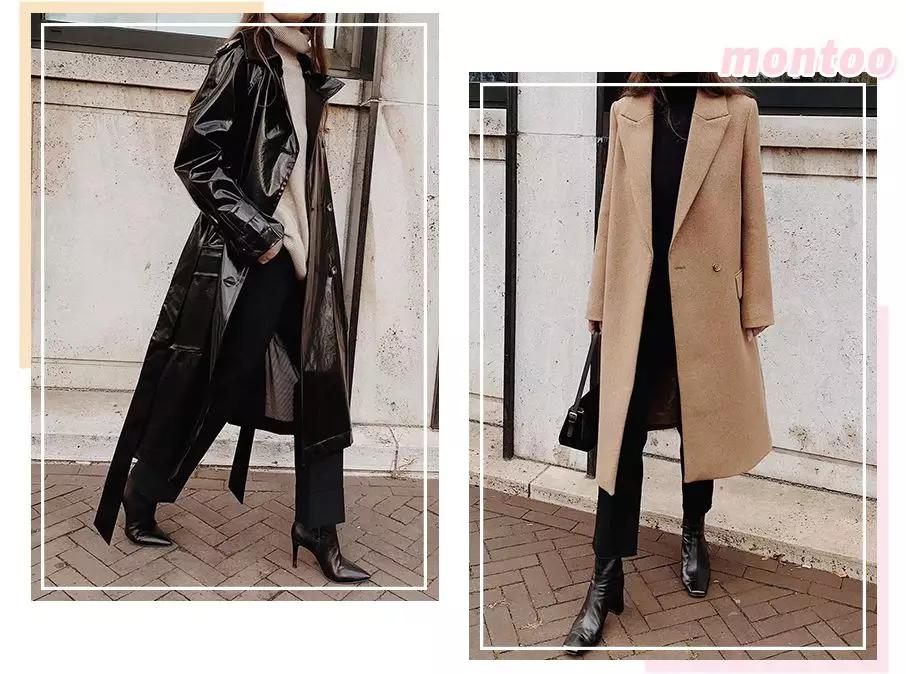 高腰靴子搭配正肩大衣,格子大衣和马丁靴怎么搭配才好看