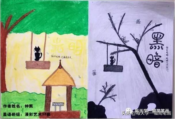 预防近视的儿童画,预防近视的儿童画一年级的