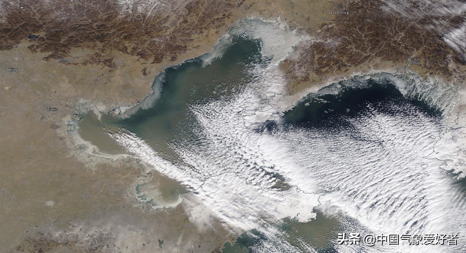超过两个上海!北极寒潮冻结渤海黄海沿岸,权威数据:近十年最大