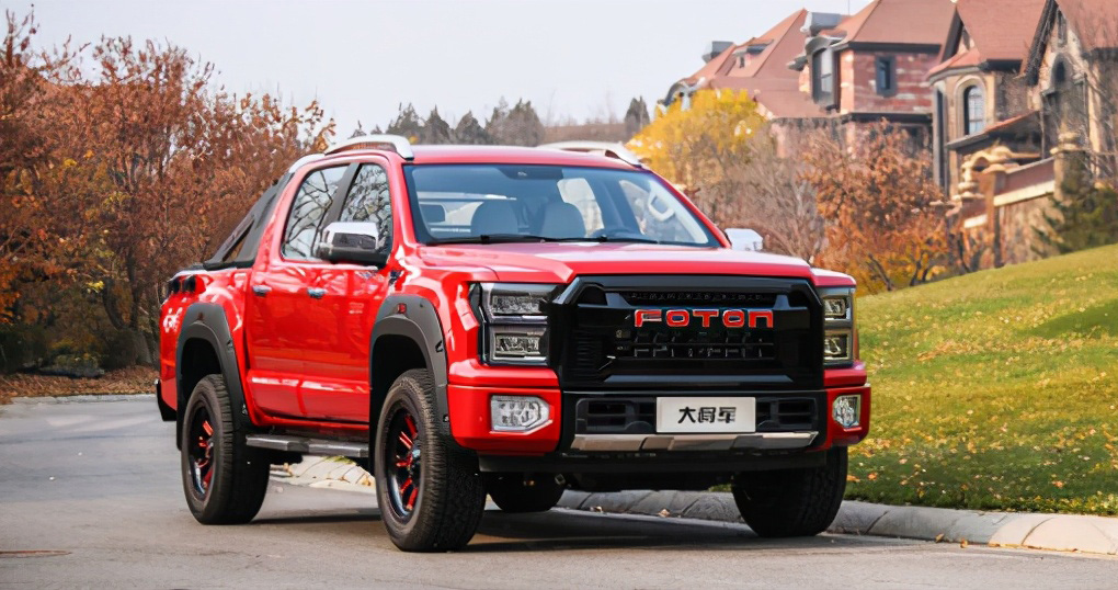 福田皮卡新款8万元加长版,福田大将军皮卡标配两驱柴油版