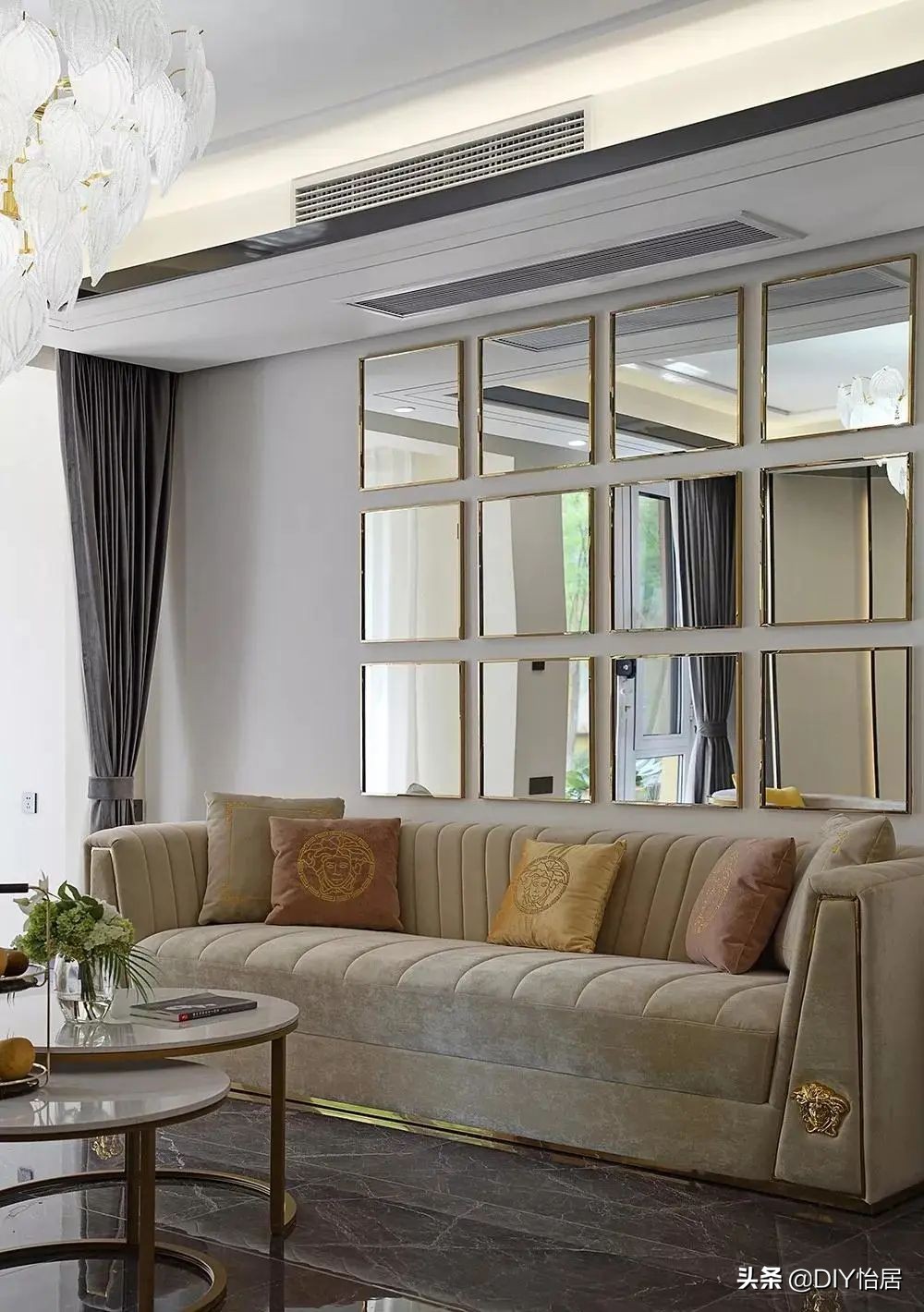 DIY怡居｜精致时尚轻奢风复式大宅，负一层的阳光房太太太美了