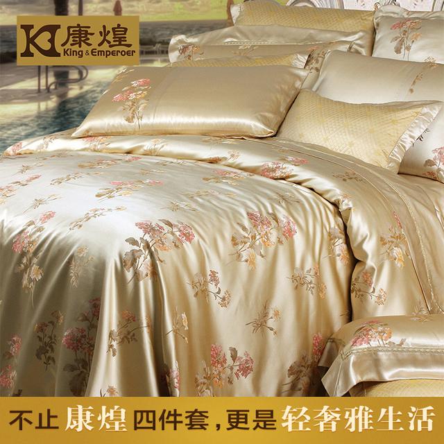 真丝高级轻奢床品四件套,轻奢禅意床品