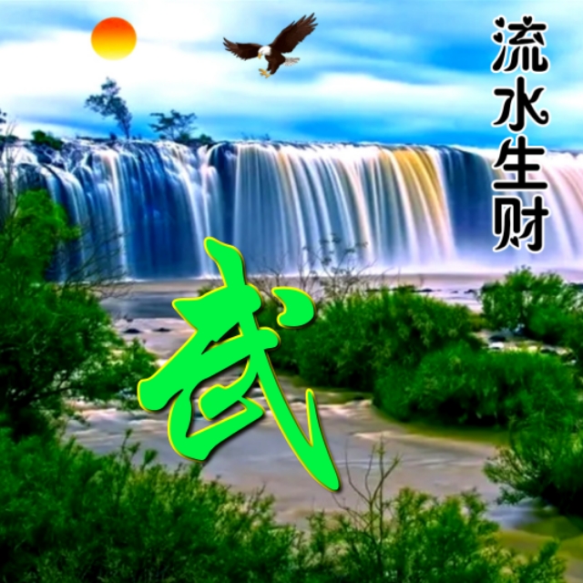 高清聚宝盆流水生财微信头像,流水生财姓氏头像大全