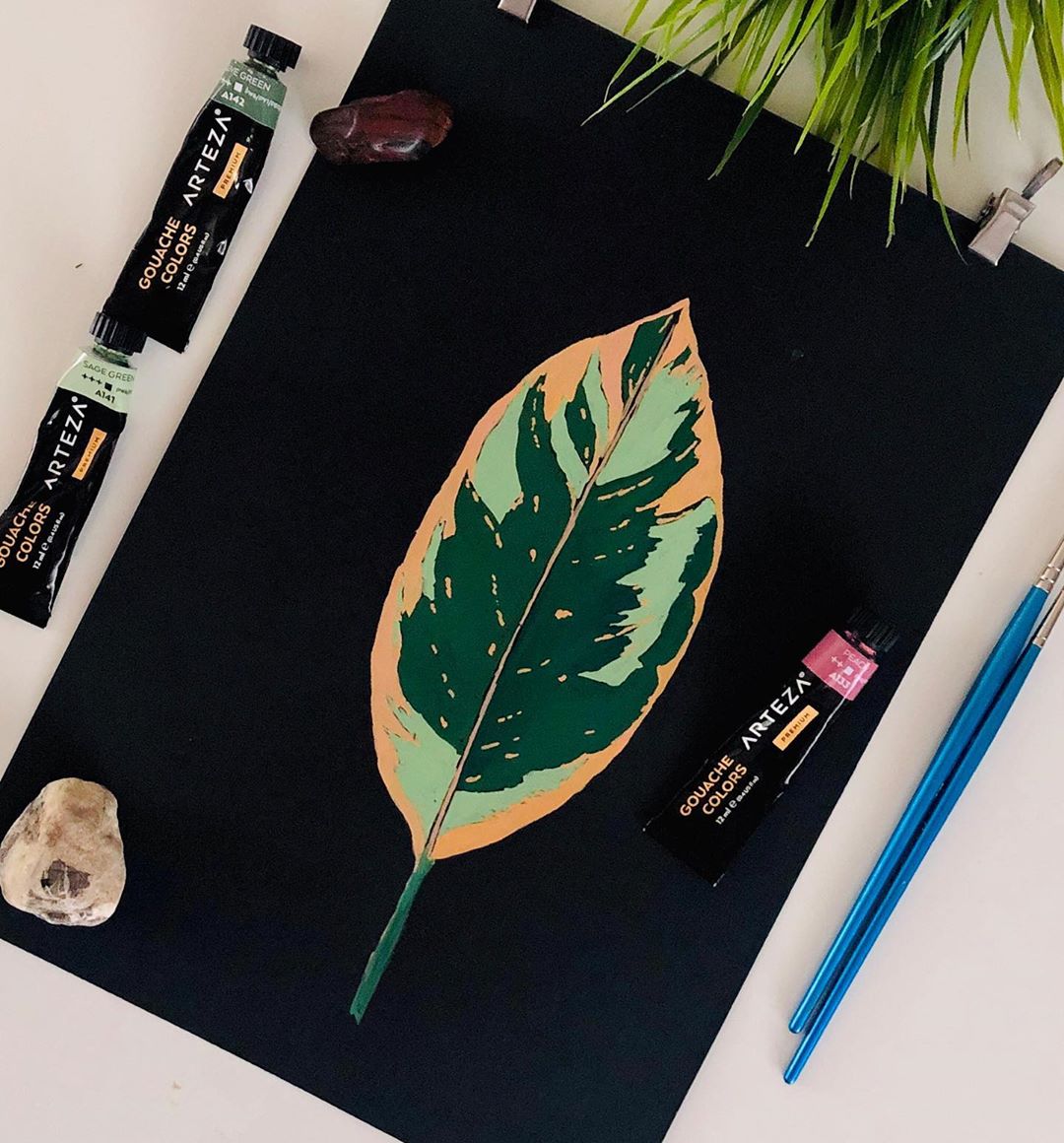 清新水彩手绘花卉插画,高级感的花卉插画