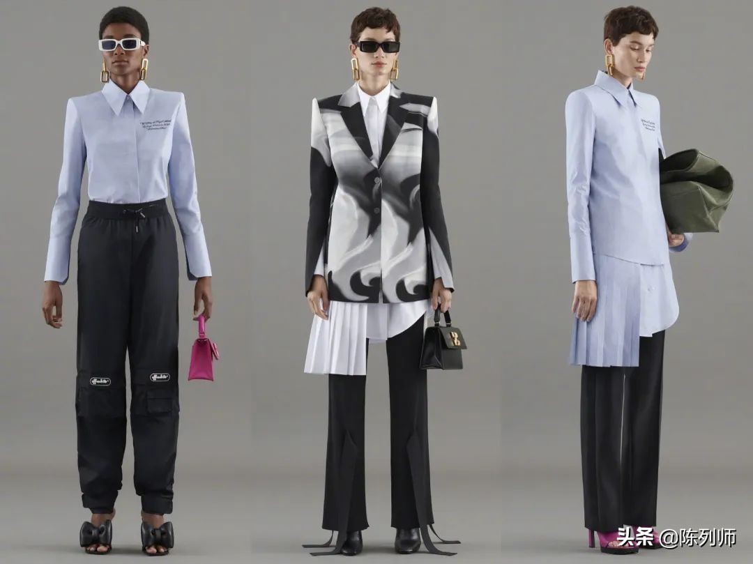 offwhite风格,白色品牌陈列搭配