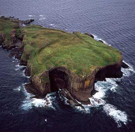 七星岩自然奇观图片,玄武岩奇景