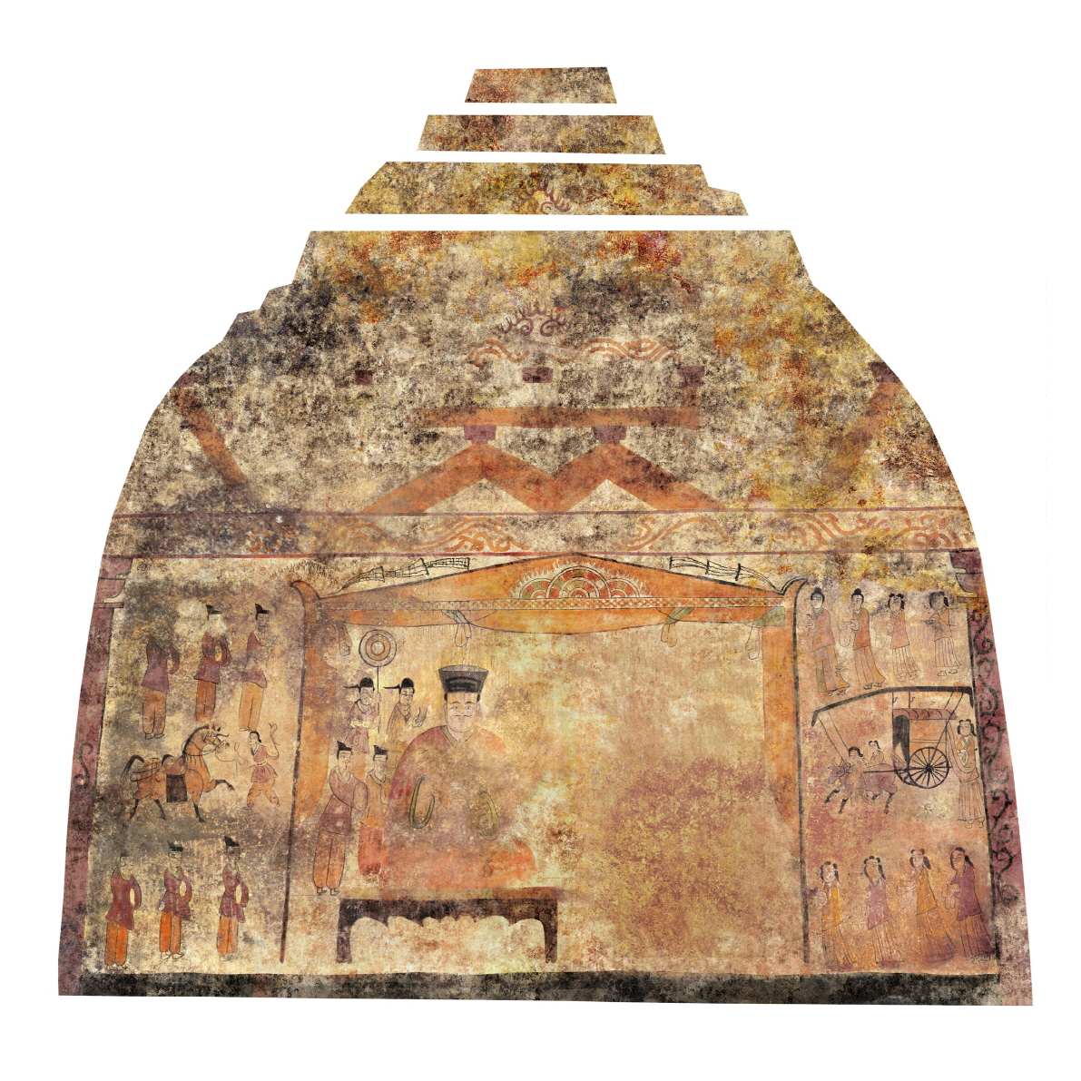 朝鲜壁画古墓,韩国墓葬壁画