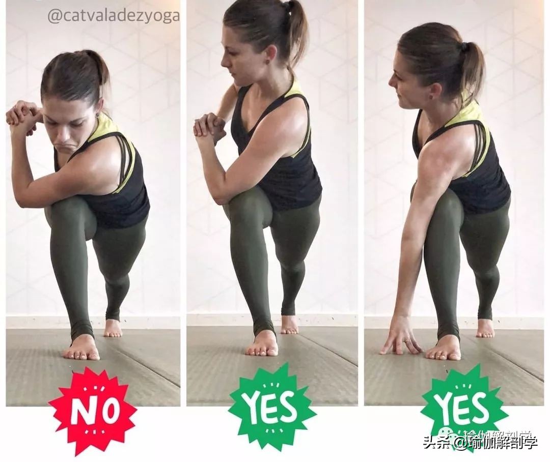10个最新瑜伽体式正误对比图,瑜伽最容易错的正误对比图