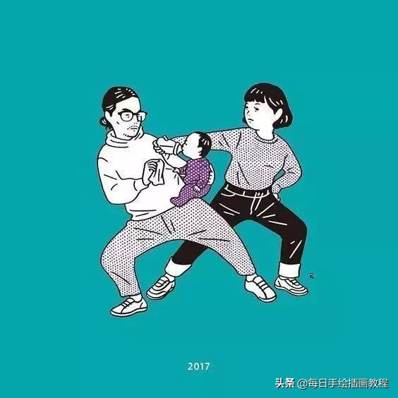 日本大师画插画,日本风格诡异插画