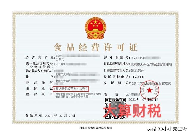 在北京开一家小型餐饮需要多少,在北京开一家公司需要什么材料