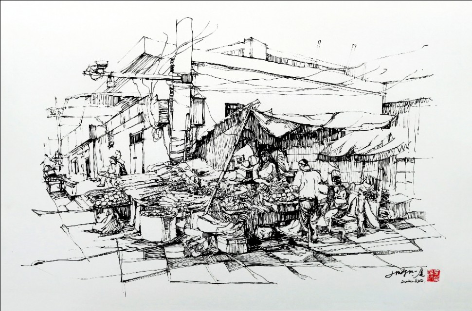 钢笔淡彩和钢笔速写什么区别,钢笔速写淡彩工具