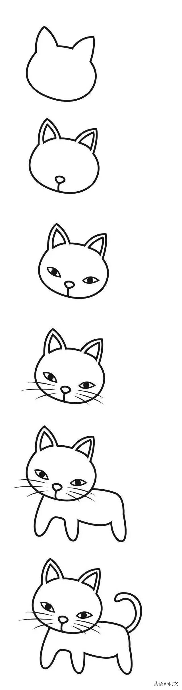 画森林里的小动物和森林的简笔画,数字简笔画1到10创意画小动物