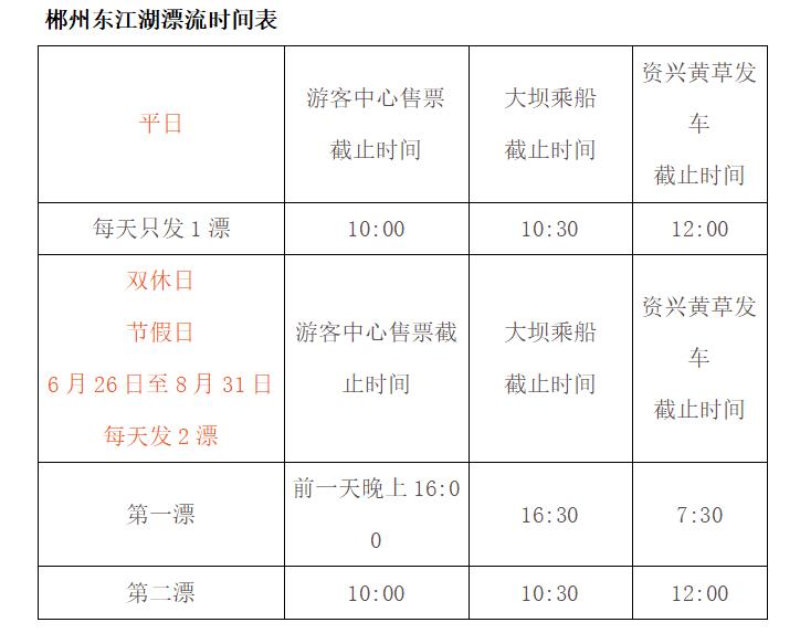 郴州东江湖漂流攻略,郴州东江湖漂流注意事项