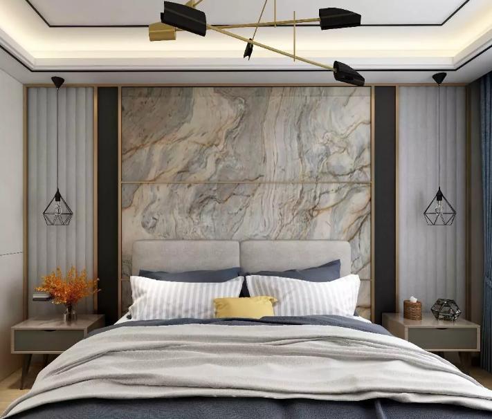 床头背景墙不要护墙板怎么设计,30款床头背景墙设计