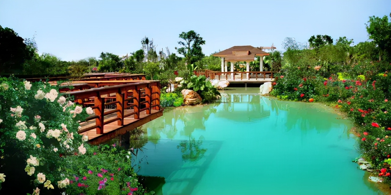 中国养生硒谷温泉度假小镇,欢喜岭湿地温泉养生度假小镇