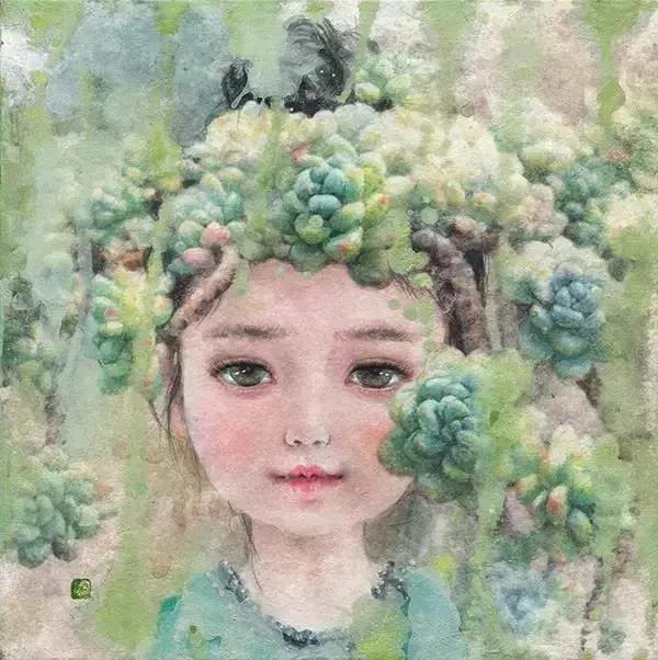 韩国多肉女孩,用绘画治愈无数人!