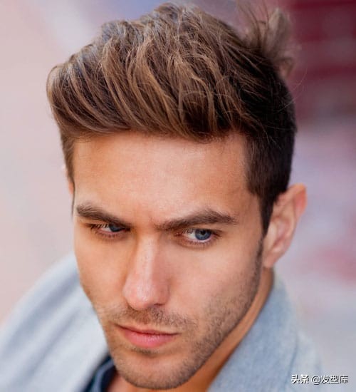 干练清爽的男士短发样式,精简发型男短发