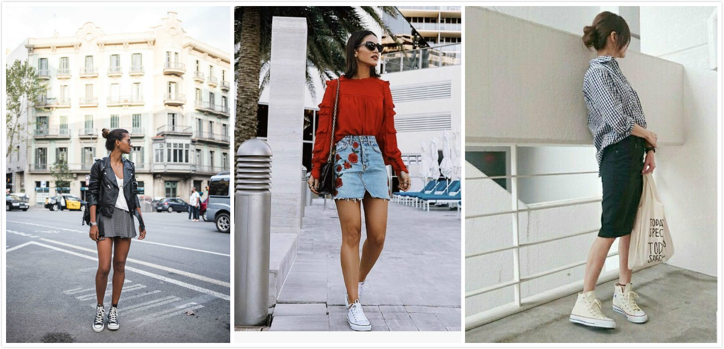 复古与潮流的帆布鞋,帆布鞋是体现休闲风的重点单品