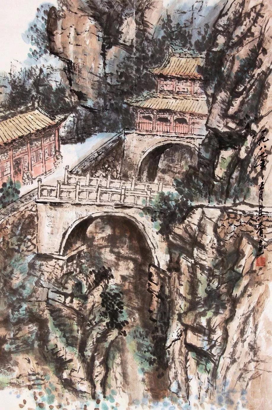 水墨画夜景欣赏,画夜景最好的中国画