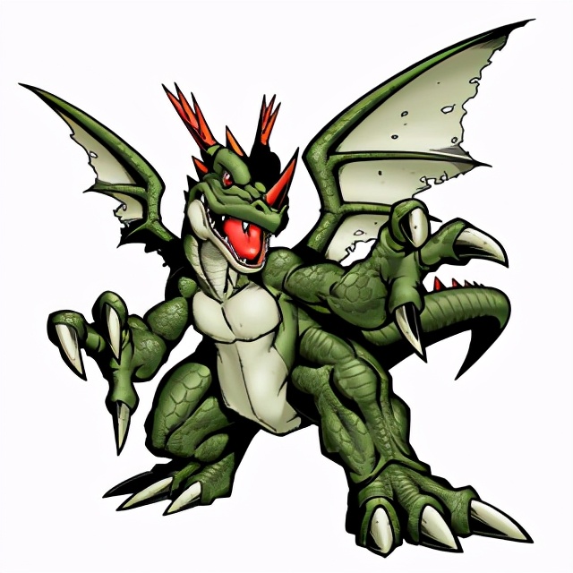 数码世界的天龙和地龙，最终融合为龙帝，上篇